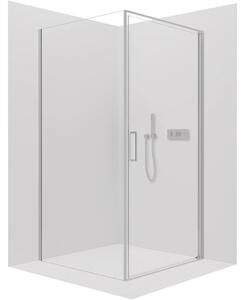 CERANO - Sprchovací kút Porte Ľ/P - 8 mm - chróm, transparentné sklo - 80x70x195 cm - otočný