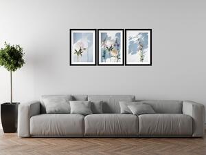 Gario Sada plagátov Jesenné kvety Farba rámu: Biela, Veľkosť: 99 x 45 cm