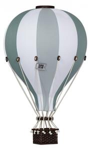 Dekoračný teplovzdušný balón- zelená/šedozelená - S-28cm x 16cm