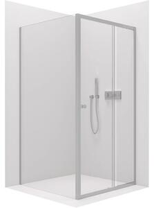 CERANO - Sprchovací kút Varone POINT Ľ/P - 6 mm - chróm, transparentné sklo - 120x80x195 cm - posuvný