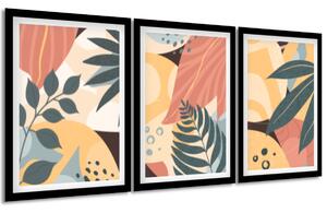 Gario Sada plagátov 4 ročné obdobia Farba rámu: Čierna, Veľkosť: 99 x 45 cm