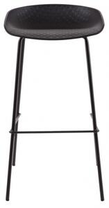 ALENASO barová stolička 75 cm Čierna