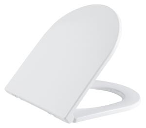 CERANO - WC sedátko so spomaľovacím mechanizmom Seggio - slim/UF - biela lesklá - 36x4,2x43 cm