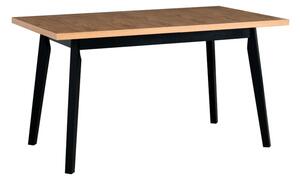 Jedálenský stôl NOEMI 5 - dub grandson / čierna