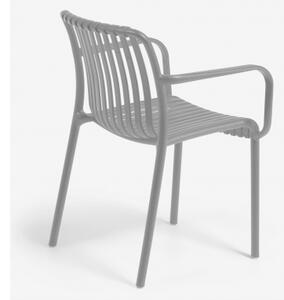 ISABELLINI sivá záhradná stolička - posledné 2 ks Sivá