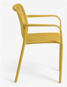 ISABELLINI záhradná stolička Žltá