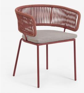 NADIN záhradná stolička terakota - posledný kus Terakota