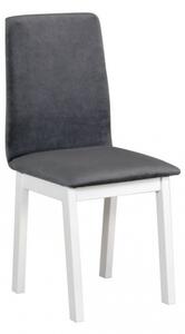 Jedálenská stolička NINA 5 - biela / šedomodrá