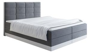 Čalúnená posteľ 160x200 LILLIANA 1 - šedá / biela