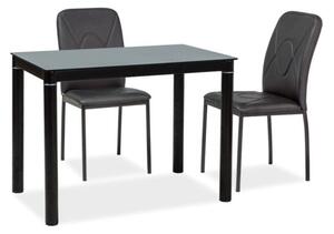 Jedálenský stôl GALANT 100x60, 100x75x60, čierna