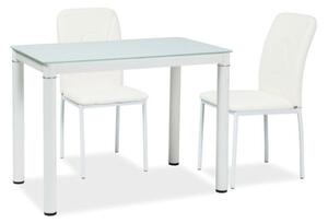 Jedálenský stôl HILMA 110x70, 110x75x70, biela