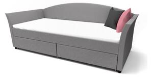 Čalúnená posteľ LANTA, 90x200, sivá