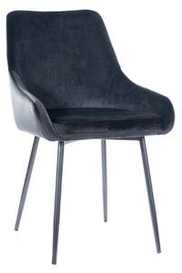 Jedálenská stolička DARK Velvet, 39x83x45, tap. 117