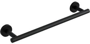 CERANO - Nástenný držiak na uteráky Lineo - čierna matná - 60 cm