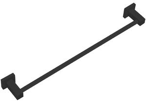 CERANO - Nástenný držiak na uteráky Polo - čierna matná - 60 cm
