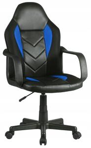 Kancelárska stolička KORAD FG-C18, 56x93-105x59, modrá/čierna