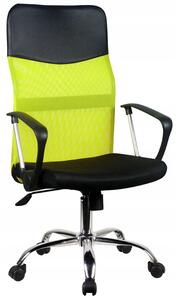 Kancelárska stolička KORAD OCF-7, 58x105-115x60, zelená/čierna