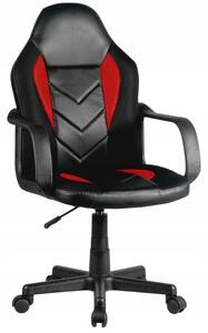 Kancelárska stolička KORAD FG-C18, 56x93-105x59, červená/čierna