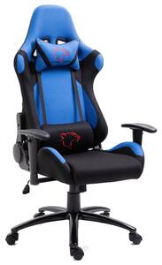 Kancelárska stolička FG-38, 67,5x128-138x70, modrá/čierna