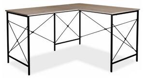 Písací stôl STALAS B-182, 140x76x120, dub/čierna