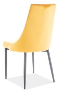 Jedálenská stolička TRICK Velvet B, 46x88x46, bluvel 68