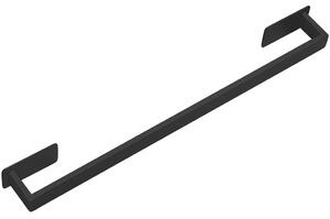 CERANO - Samolepiaci držiak na uteráky Lago - čierna matná - 60 cm
