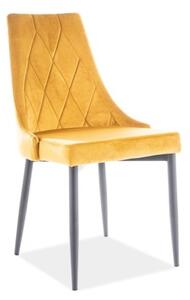 Jedálenská stolička TRICK Velvet B, 46x88x46, bluvel 68