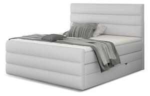 Čalúnená posteľ boxspring CARAMELLA + topper, 140x200, soft 17