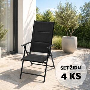 Set 4 ks záhradných polohovacích stoličiek AVENBERG TONY