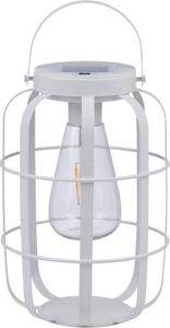 Arti Casa Solárna lampa Solárna lampa do záhrady - Stolná lampa s teplým bielym svetlom - Záhradné svetlo s dobou svietenia až 8 hodín - Vodotesnosť IP44 - 14,5 x 22 cm - Biela