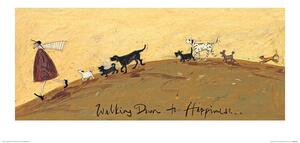 Umelecká tlač Sam Toft - Walking Down to Happiness, Sam Toft, (60 x 30 cm)