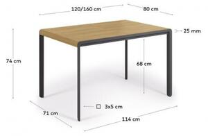 NADYRIA DUB rozťahovací jedálenský stôl 120 cm
