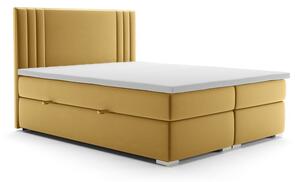 Čalúnená posteľ boxspring MORANO, 140x200, magic velvet 2215