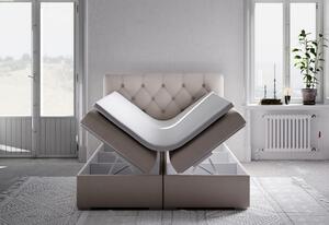 Čalúnená posteľ boxspring ROMA, 120x200, magic velvet 2239