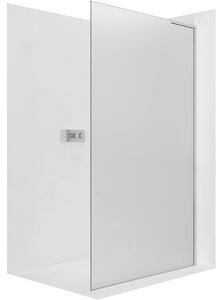 CERANO - Sprchová zástena Walk-in Onyx L-pravá vzpera - 8 mm - chróm, mliečne sklo - 40x200 cm