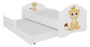 Detská posteľ CASIMO II, 80x160, vzor c2, lev