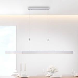 LED závesné svietidlo PURE Moto, diamant, stmievateľné, Hliník / sivá / zinok, Obývacia izba / jedáleň, kov, Moderný, Závesné svietidlo