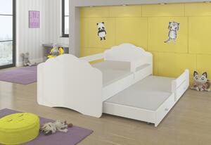 Detská posteľ CASIMO II so zábranou, 160x80, vzor f1, rusalka