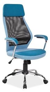 Kancelárska stolička Q-336, 65x117-127x50, modrá