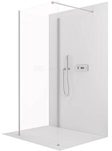 CERANO - Sprchová zástena Walk-in Onyx Corner Cube Ľ/P - 8 mm - hranatá vzpera - chróm, transparentné sklo - 30x30x200 cm