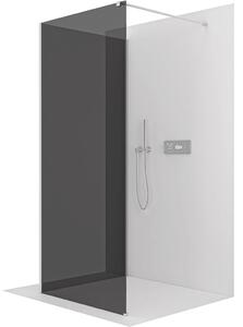 CERANO - Sprchová zástena Walk-in Onyx Corner Cube Ľ/P - 8 mm - hranatá vzpera - chróm, grafitové sklo - 40x30x200 cm