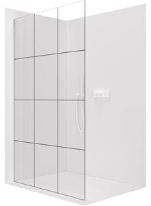 CERANO - Sprchová zástena Walk-in Crystal Ľ/P - 8 mm - bezvzperový systém - biela matná, industriálne sklo - 160x200 cm
