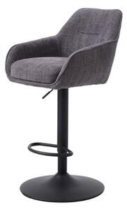 Barová stolička Unique-Furniture Avola sivá hladká látka 54850003