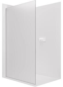 CERANO - Sprchová zástena Walk-in Crystal Ľ/P - 8 mm - bezvzperový systém - biela matná, mliečne sklo - 50x200 cm