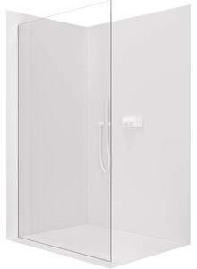 CERANO - Sprchová zástena Walk-in Crystal Ľ/P - 8 mm - bezvzperový systém - biela matná, transparentné sklo - 50x200 cm