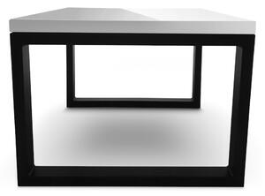 Konferenčný stolík MOARTI, 60x45x60, biela lesk