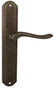 Dverové kovanie MP Romeo - SO (OBA - Antik bronz), kľučka-kľučka, WC kľúč, MP OBA (antik bronz), 72 mm
