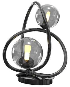 Wofi Wofi 8014-205 - LED Stolná lampa NANCY 2xG9/3,5W/230V čierny chróm W3993 + záruka 5 rokov zadarmo