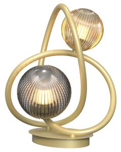 Wofi Wofi 8015-204 - LED Stolná lampa METZ 2xG9/3,5W/230V zlatá/šedá W3995 + záruka 5 rokov zadarmo