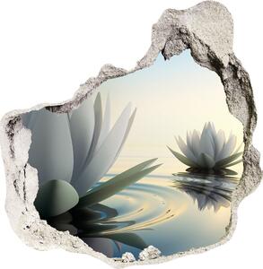 Nálepka 3D diera na stenu Lotosový kvet nd-p-68293663